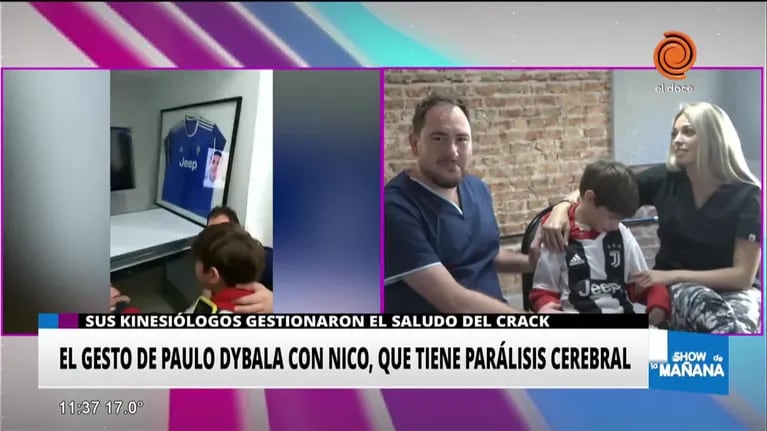 La emoción de Nicolás por la sorpresa de Dybala