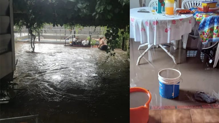 Las lluvias provocaron inundaciones en Carlos Paz