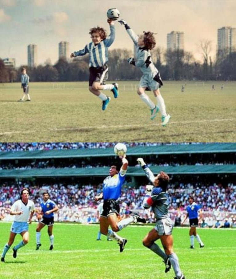 1- El gol de Maradona con la mano a Inglaterra en 1986.