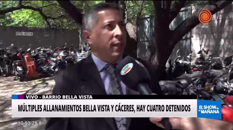 4 detenidos en distintos allanamientos