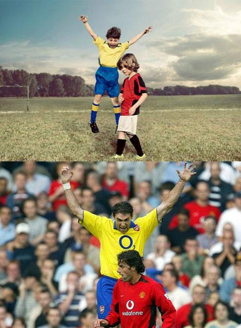 5- Martin Keown burlándose de un rival.