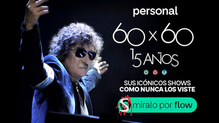 60x60 de Charly García llega a Flow.