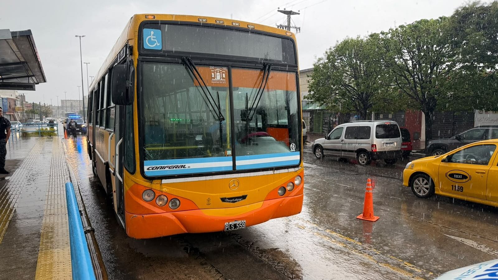 Un colectivo urbano atropelló a un peatón en avenida Sabattini y fue internado grave