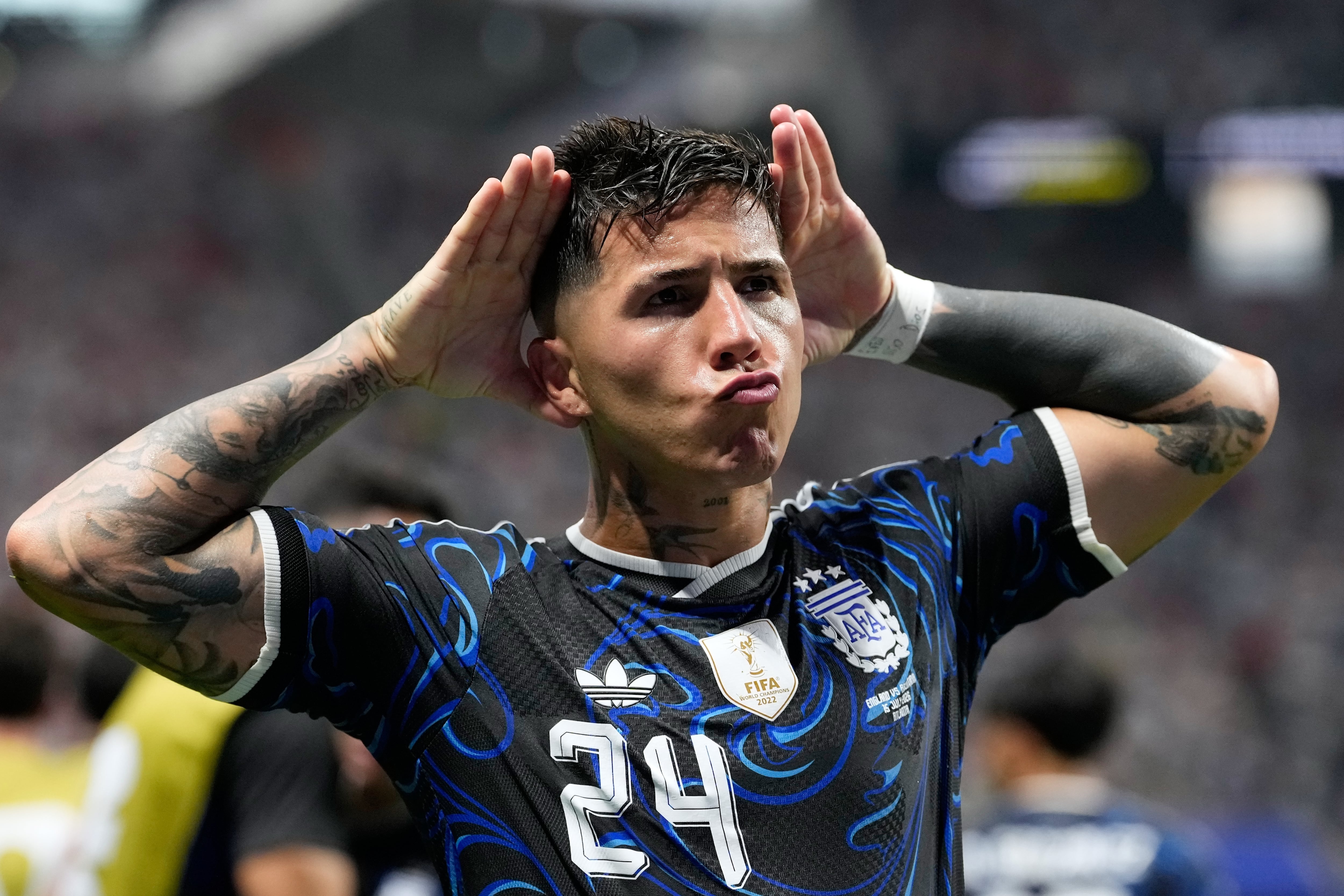 Enzo Fernández pasa al Manchester City. (AP Foto/Rebecca Blackwell)