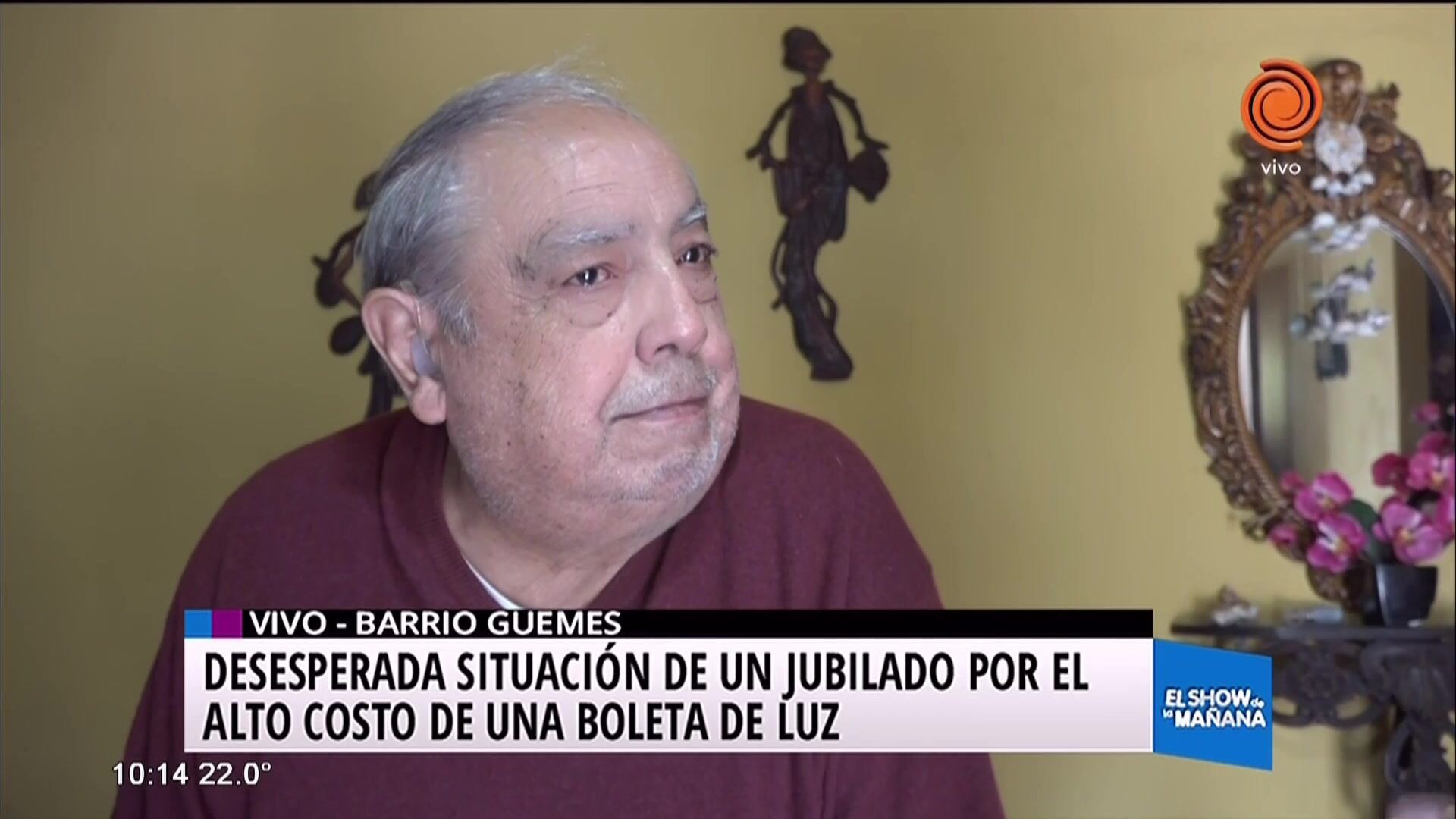 80% de su jubilación es para el pago de la luz