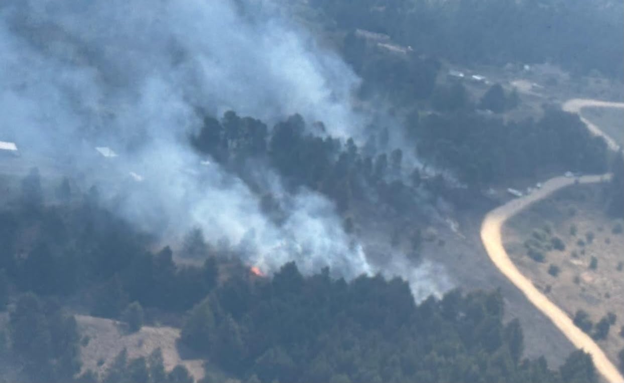 El fuego castiga cerca de Villa Berna. (Foto: Prensa Provincia)