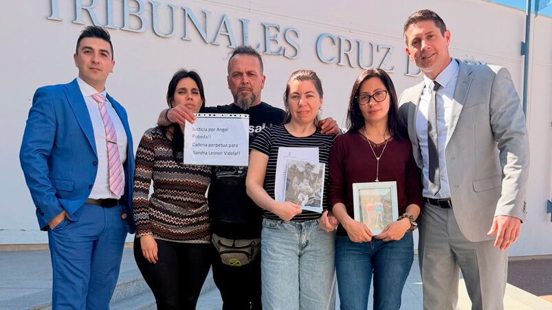 La familia de Ángel Pobeda siguió el juicio en Tribunales de Cruz del Eje.