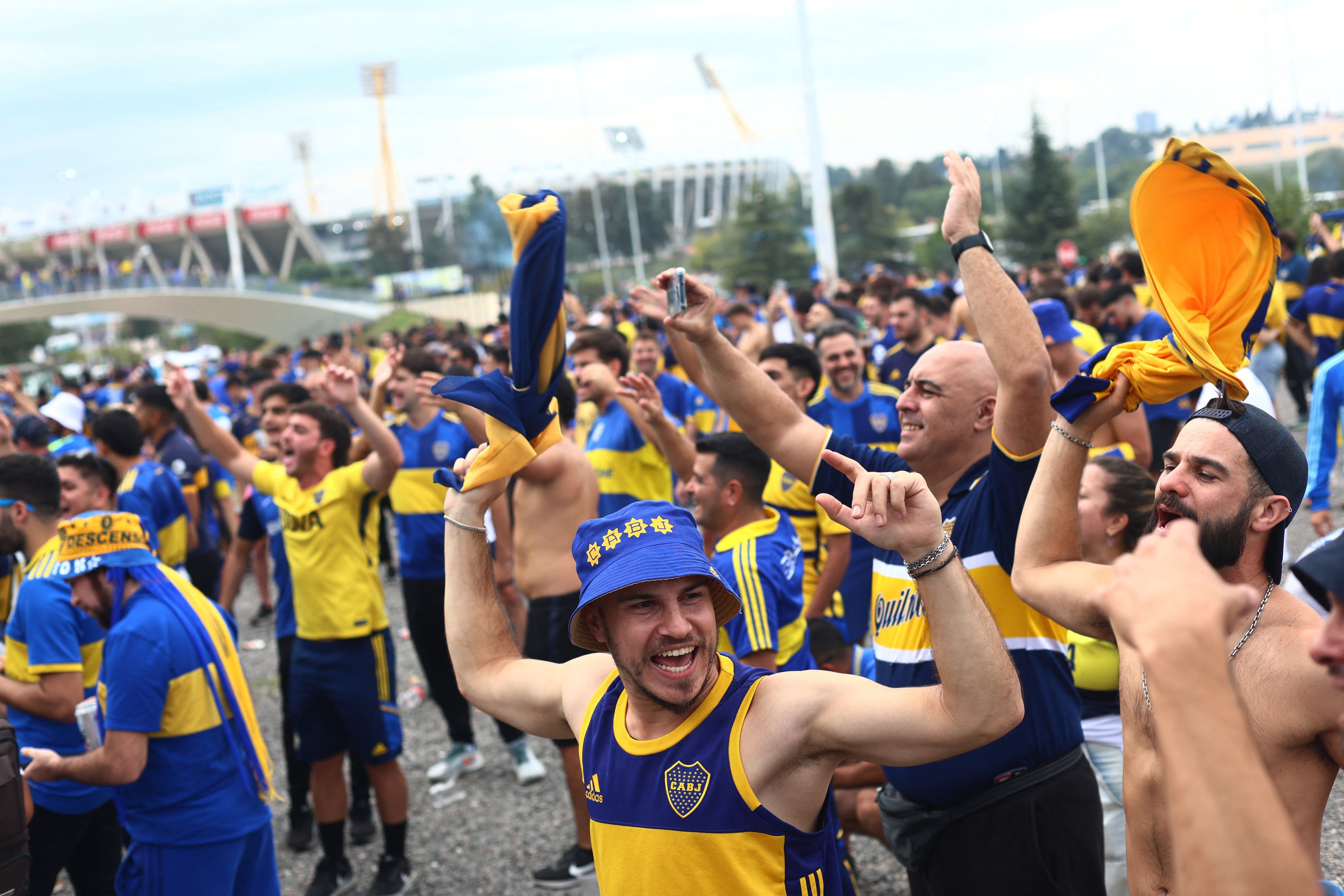 La hinchada de Boca vuelve al Kempes. REUTERS/Matias Baglietto