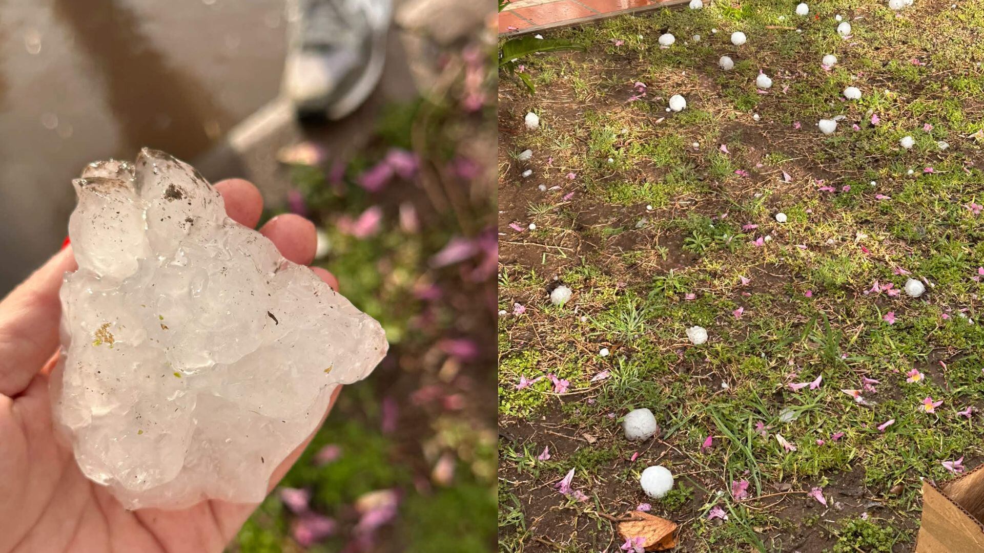 Cayó piedra en la localidad de La Francia, en Córdoba.