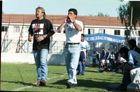 El Ruso Zielinski con De Felippe en San Telmo.