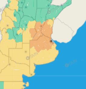 Alerta por tormentas en Córdoba.