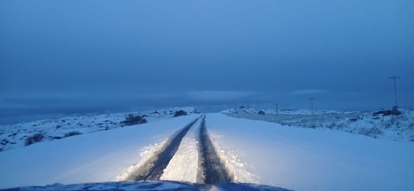 Así pasó la nieve por Córdoba en la madrugada del viernes.