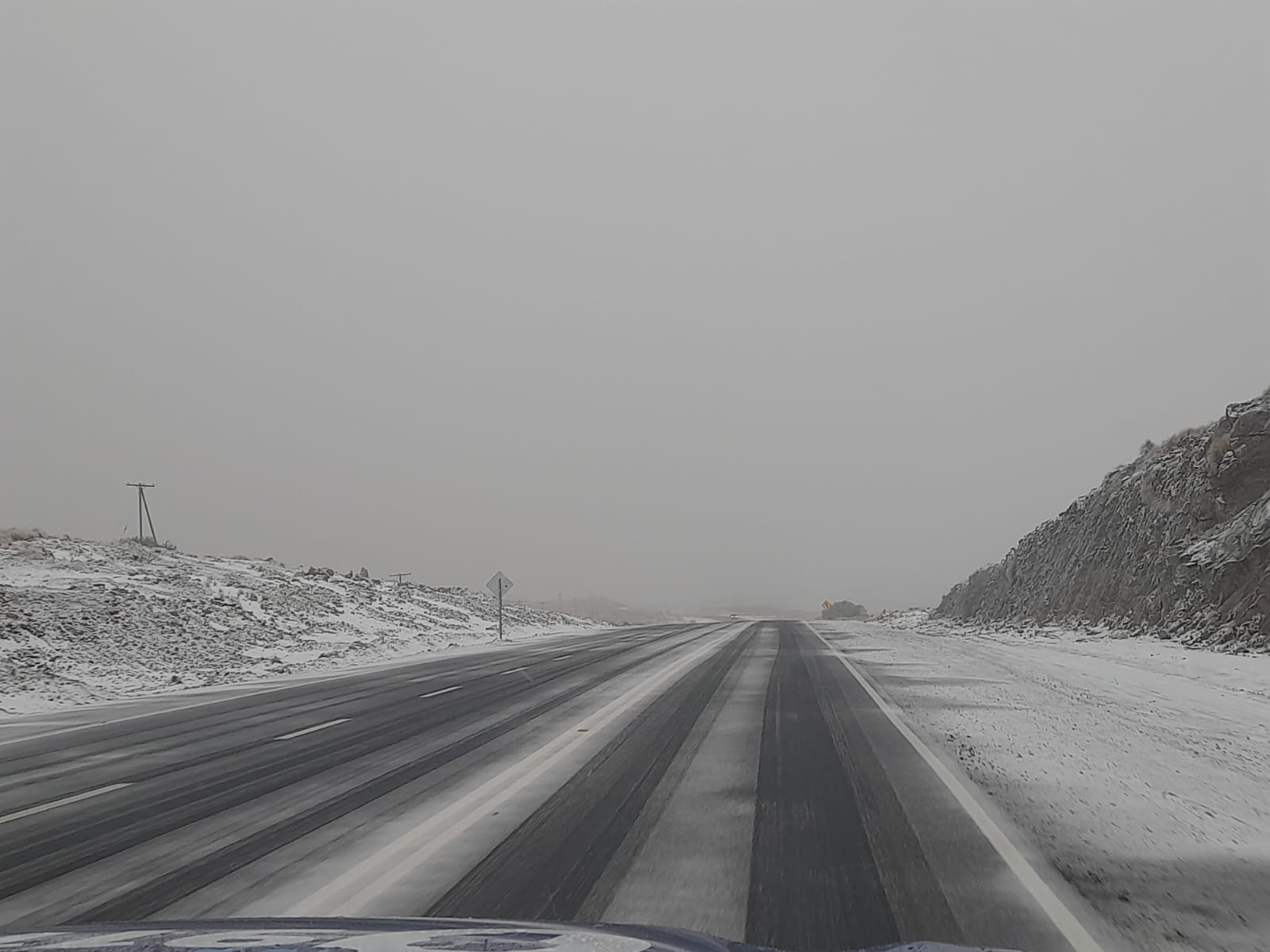 Nieve en as Altas Cumbres (Foto: Prensa Policía de Córdoba)