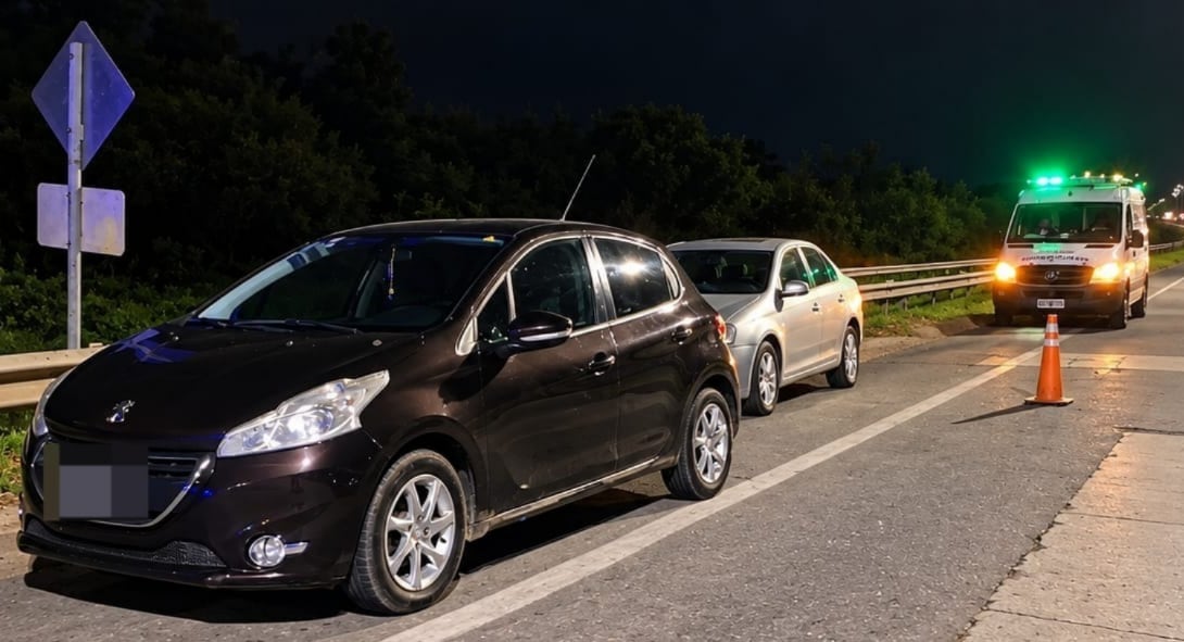 Brutal pelea en plena ruta: un conductor está internado grave y el otro terminó detenido