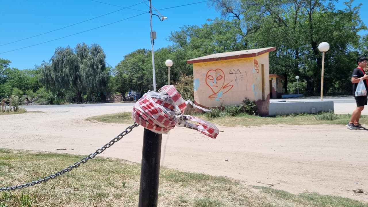 El lugar donde los policías abordaron a Samuel.
