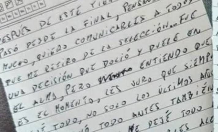 Messi dejó una palabra tachada en su carta de despedida y generó misterio: las interpretaciones