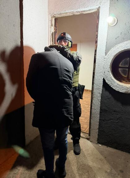 Los detenidos fueron atrapados en plena ruta.