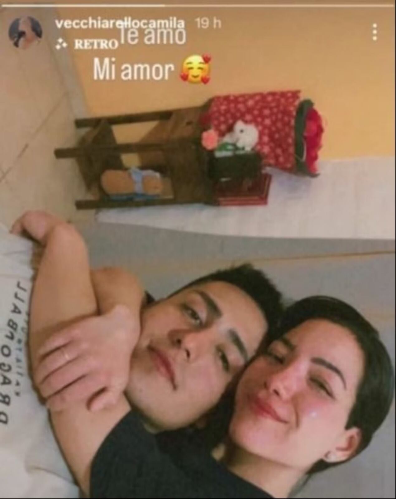 El posteo que subió la víctima horas antes del crimen.