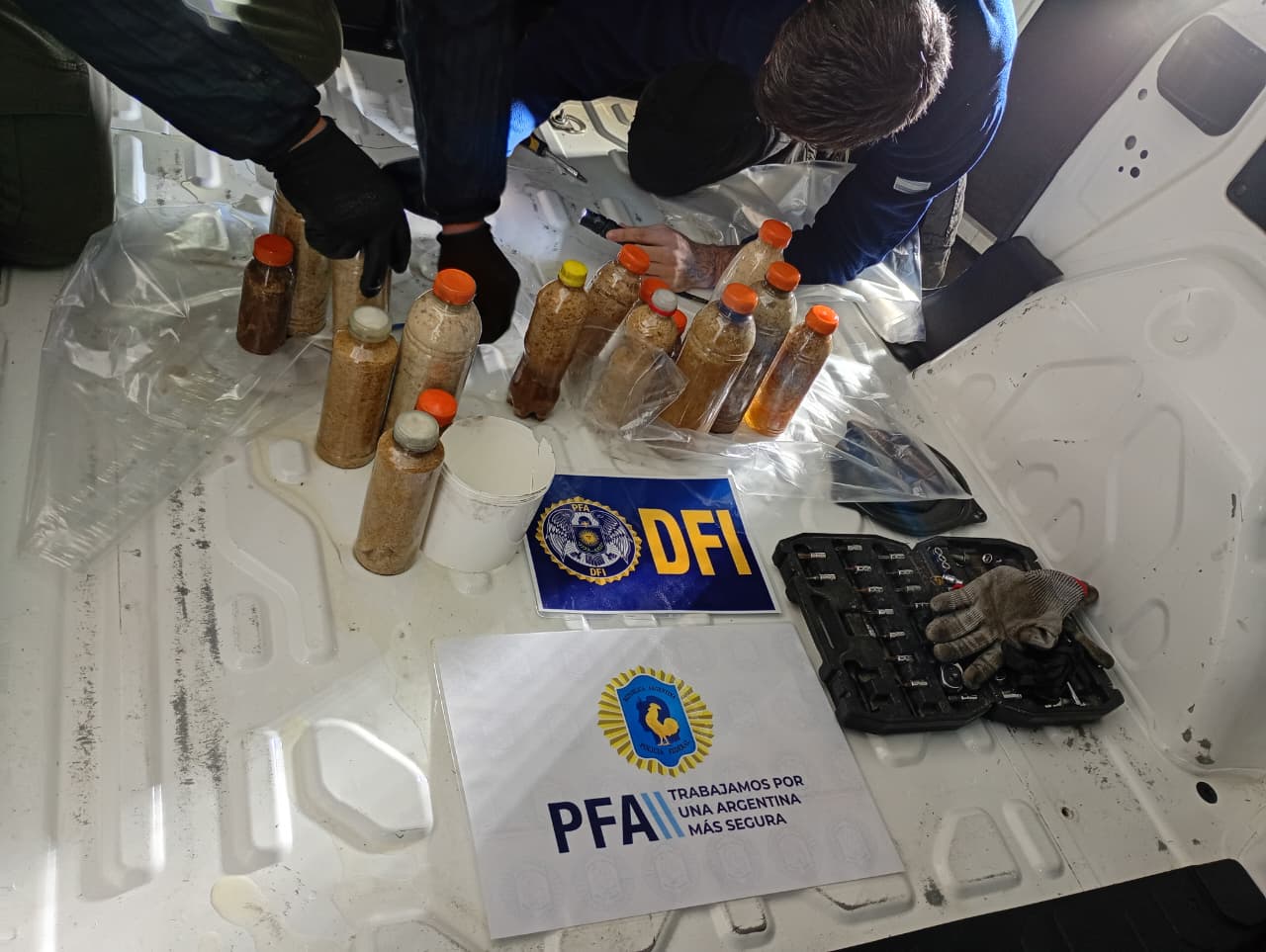 Secuestro de drogas en Argentina.