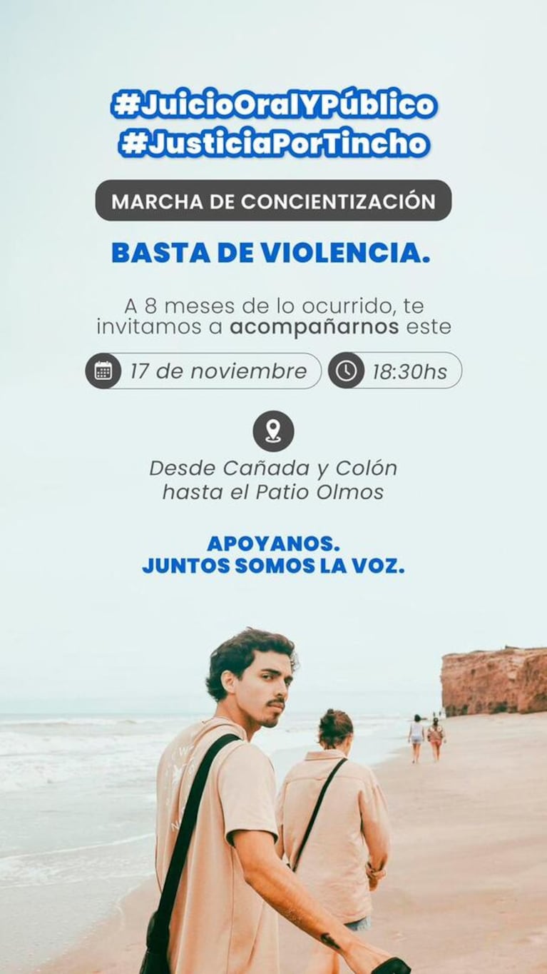 A 8 meses de la brutal golpiza a Martín Cáceres, la familia vuelve a marchar para pedir justicia