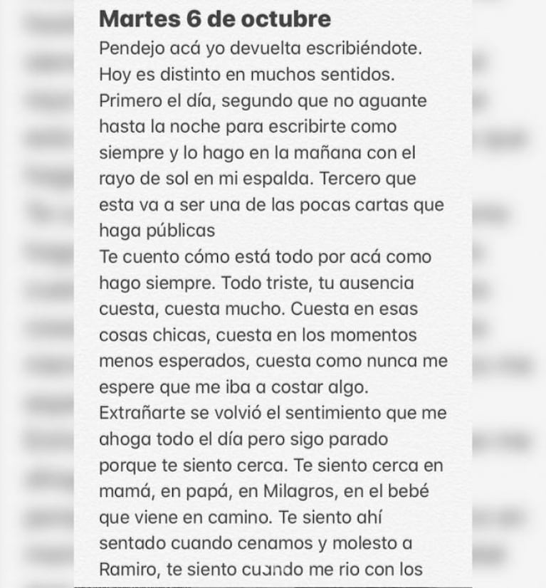 A dos meses del crimen de Blas Correas: "Tu ausencia cuesta, cuesta mucho"