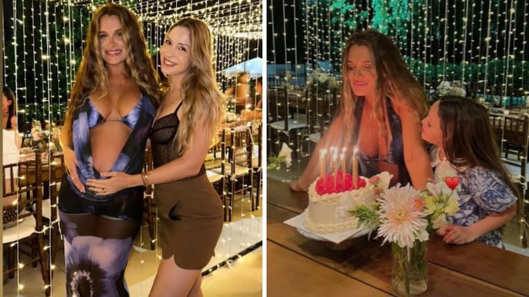 A la luz de las velas y look radiante: así fue el cumpleaños de Cami Homs a la espera del parto