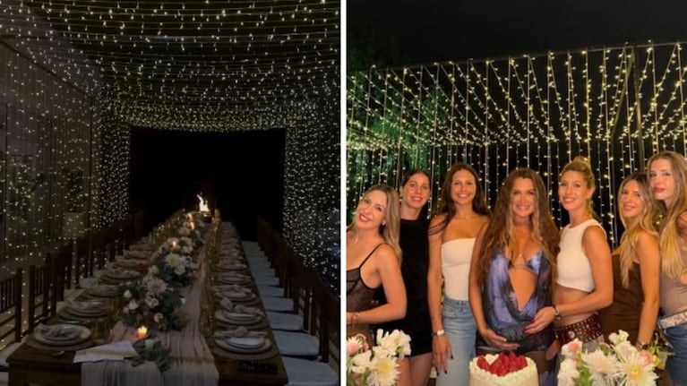 A la luz de las velas y look radiante: así fue el cumpleaños de Cami Homs a la espera del parto