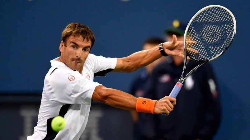 A Tommy Robredo lo dejaron algo solo en el Abierto de EE.UU.