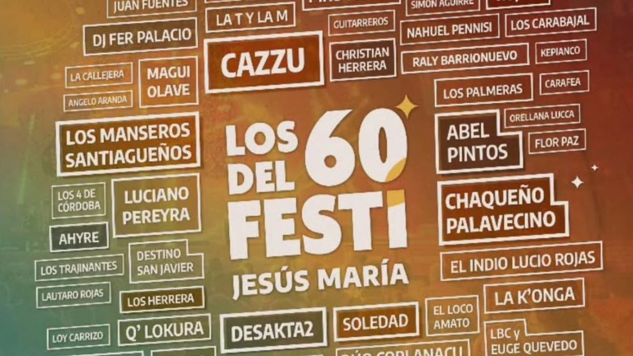 A través de un vivo por YouTube, se conoció la fecha en la que estarán los artistas cuarteteros en el festival.