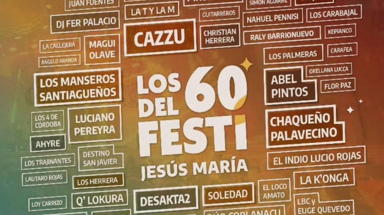 A través de un vivo por YouTube, se conoció la fecha en la que estarán los artistas cuarteteros en el festival.