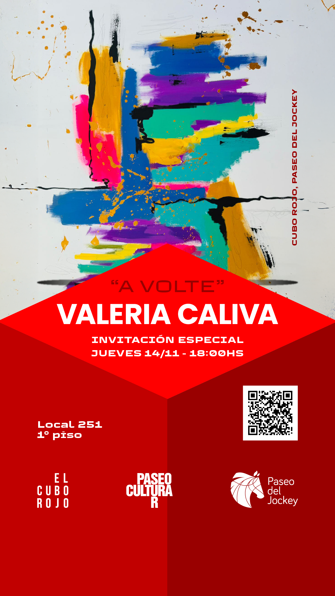 “A VOLTE”: Valeria Caliva presenta su muestra plástica en  EL CUBO ROJO