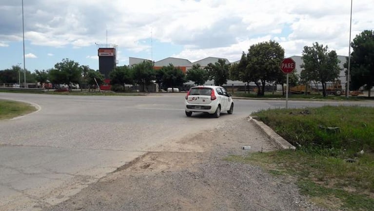 Abandonaron a una perra con sus cachorros