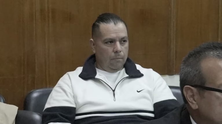 Abel Guzmán durante la primera audiencia del juicio. (Foto: TN).