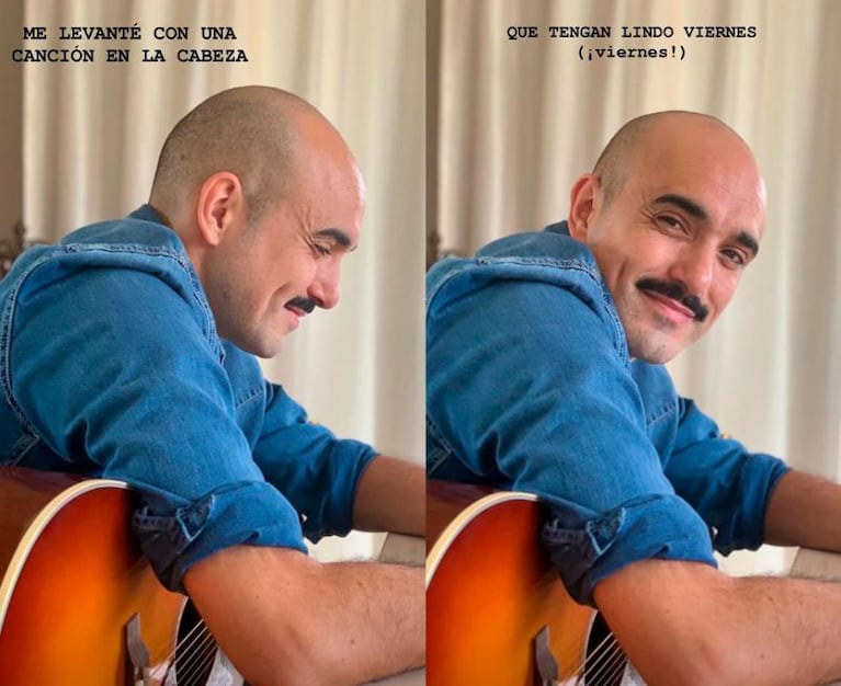 Abel Pintos, con nuevo bigote: el look que elogió su pareja