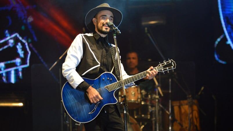 Abel Pintos, durante su presentación en Jesús María 2017. Foto: Fran Trombetta.