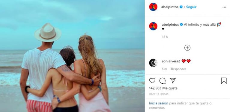 Abel Pintos enamoradísimo: compartió una tierna postal con su novia