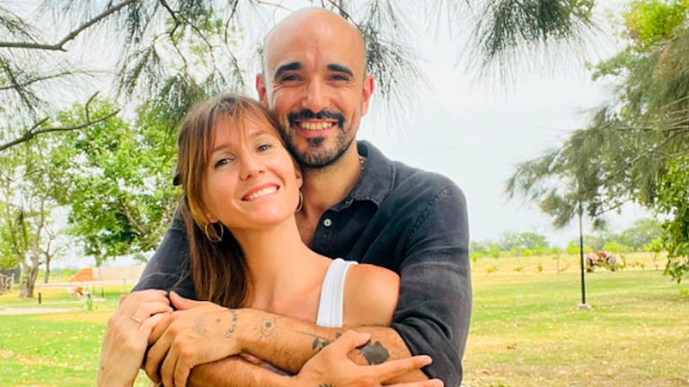 Abel Pintos junto a su esposa Mora Calabrese.