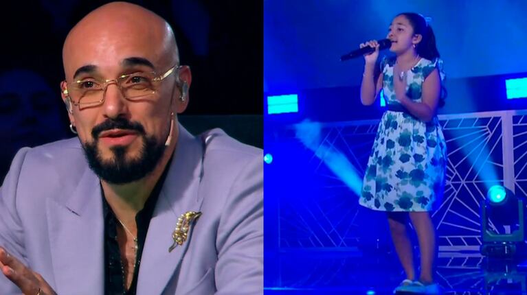 Abel Pintos se emocionó con el canto de una nena de 11 años: el tajante mensaje que le lanzó a su familia