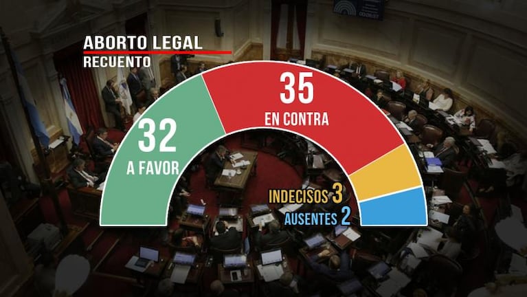 Aborto legal: el Senado podría rechazar el proyecto y no habría ley este año