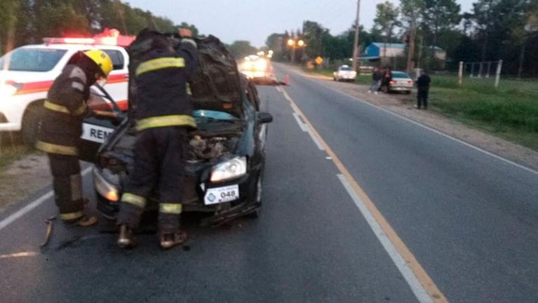 Accidente en la Ruta 5: tres personas internadas y dos caballos muertos