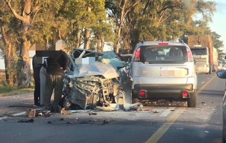 Accidente en un choque múltiple en Córdoba. Imagen: gentileza Mira el Norte.