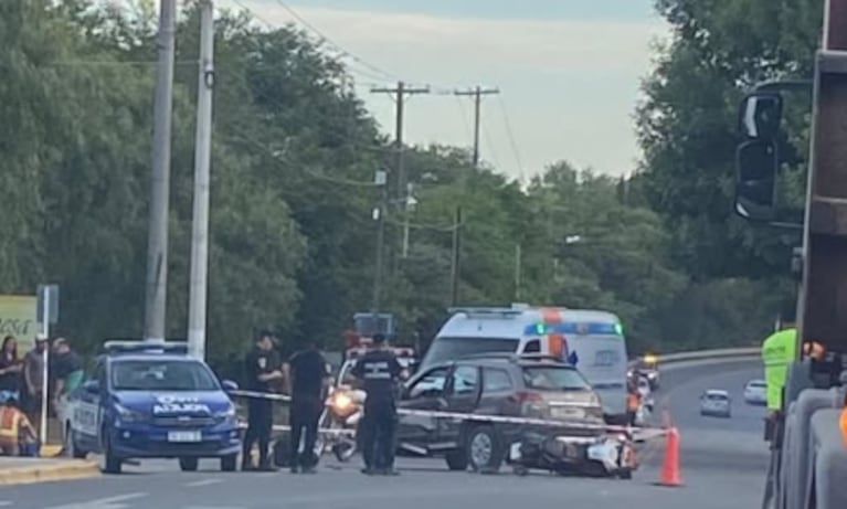 Accidente fatal en El Pueblito. (imagen: gentileza Agua de Oro Noticias).