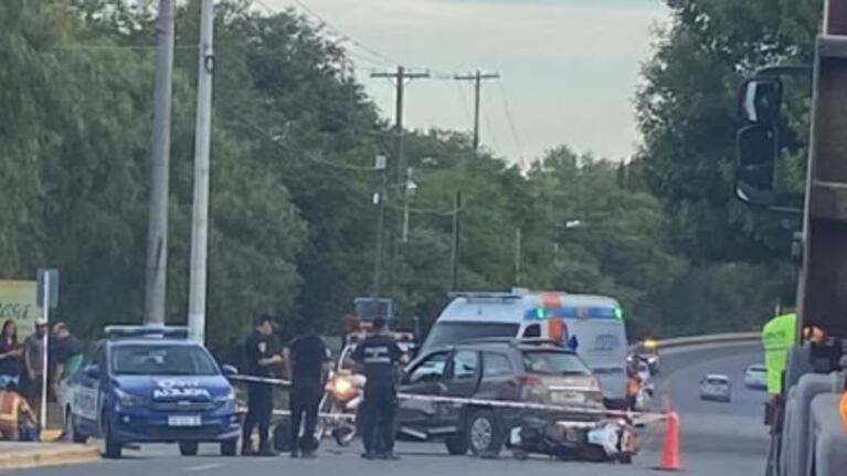 Accidente fatal en El Pueblito. (imagen: gentileza Agua de Oro Noticias).