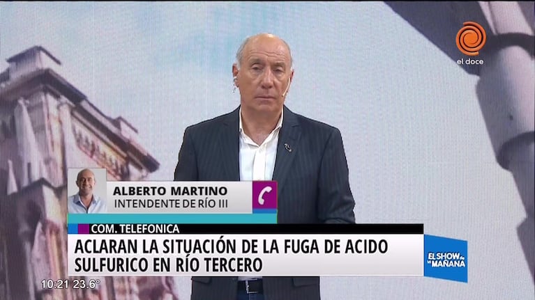 Aclaran presunto escape de ácido sulfúrico en Río III