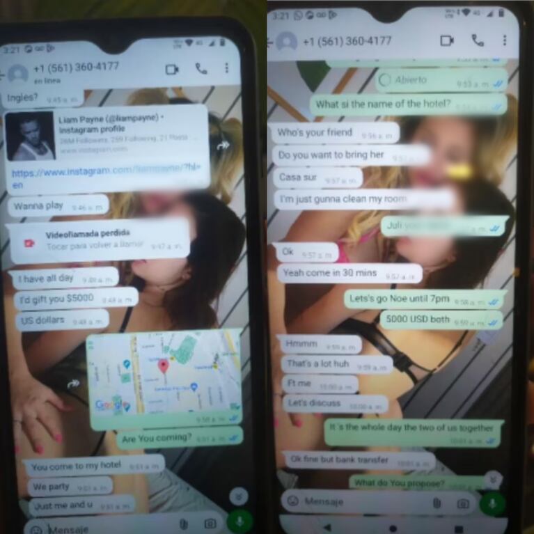 Acuerdo con acompañantes y drogas: filtraron chats que revelan las últimas horas de vida de Liam Payne