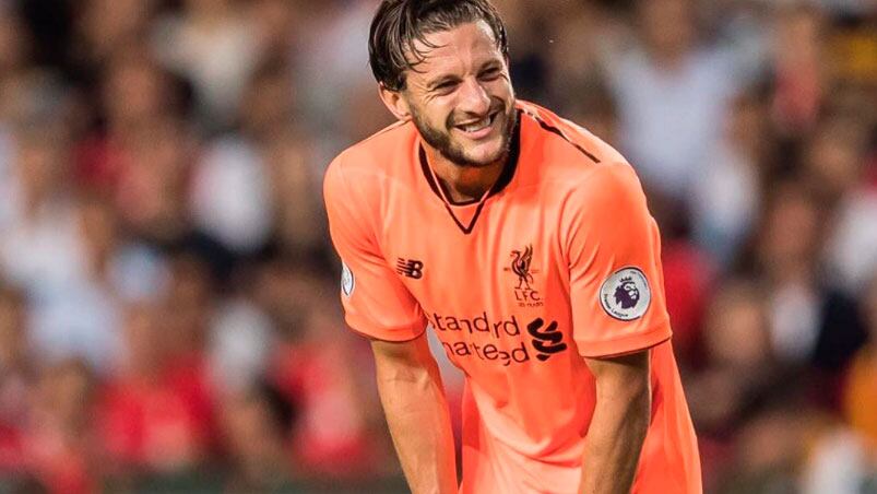 Adam Lallana intentó dejar de lado el dramatismo ante sus seguidores.