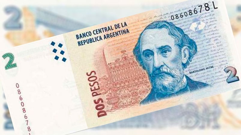 Adiós al billete de dos pesos.