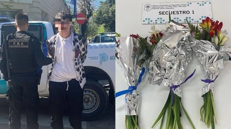 Adolescente preso tras robar flores en una florería de Villa Elisa.
