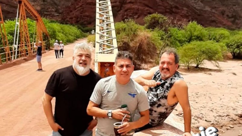 Adrian Moyano, la Pepa Brizuela y Carlos De Piano en Salta.