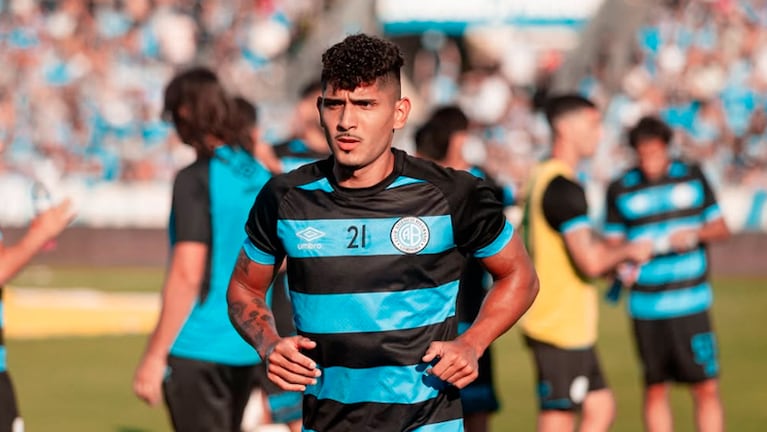 Adrián Sánchez fue papá y se ausentó del entrenamiento con Belgrano.